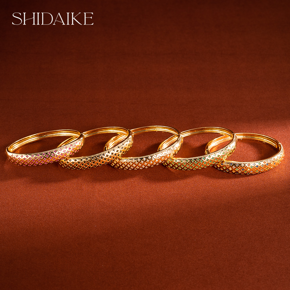 四叶草黑锆可开口手镯